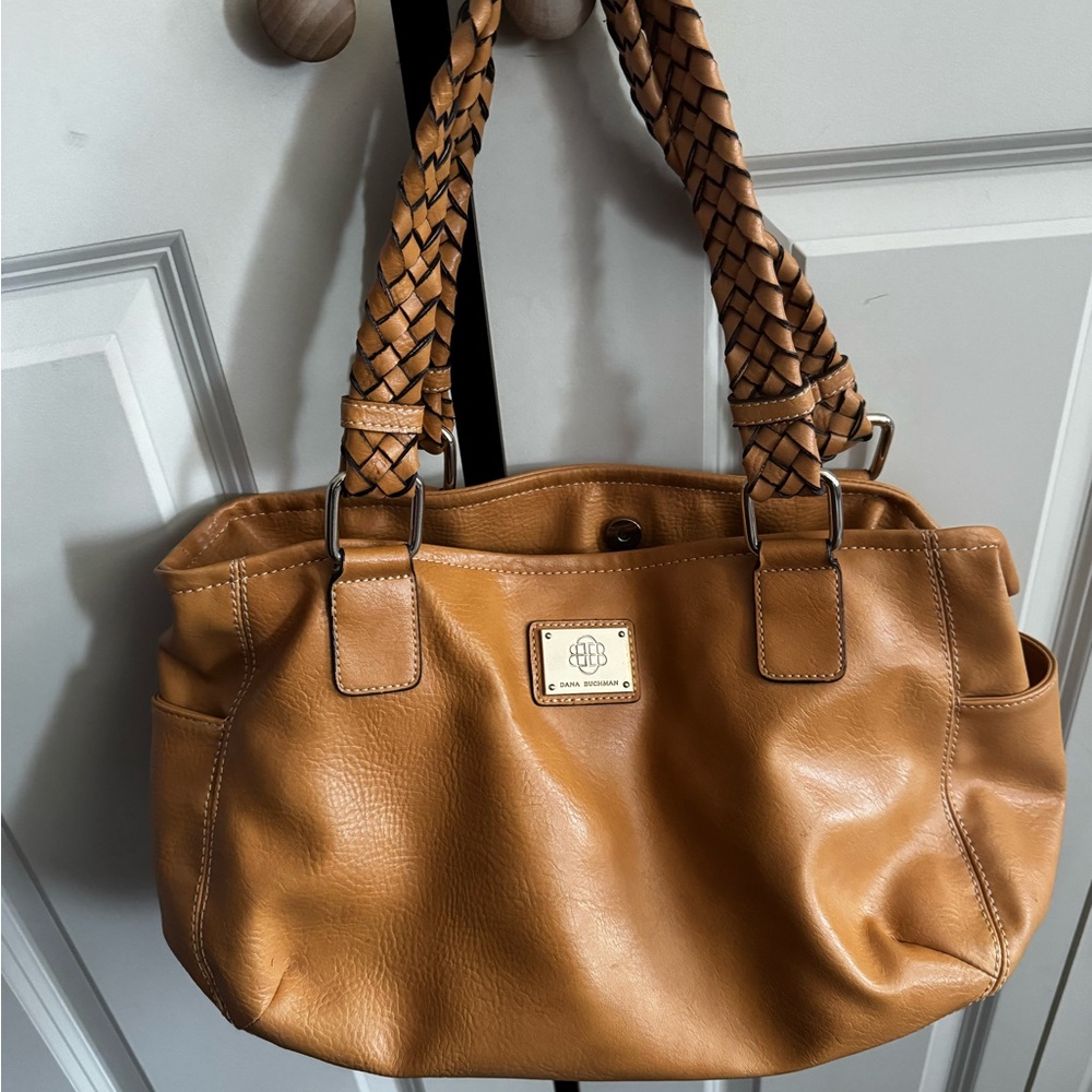 Dana Buchman Caramel Leather Shoulder Bag